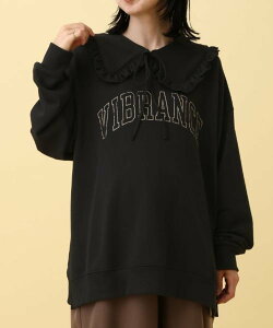 LEPSIM 【産前・産後対応】マタニティ/2WAY襟付きスウェットプルオーバー レプシィム マタニティウェア・ベビー用品 マタニティトップス グレー ブラック レッド【送料無料】