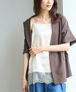 サテンレースキャミビスチェ/着丈が選べる