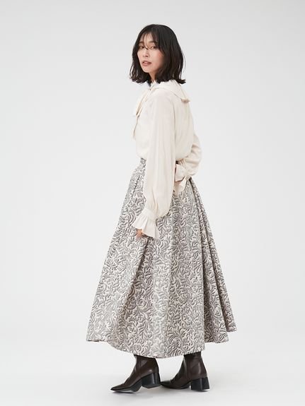 FRAY I.D｜ボリュームタックプリントスカート | Rakuten Fashion(楽天
