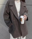 シャギーテーラーコート
