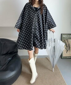 【SALE／10%OFF】aimoha - select - aimoha -select-/総柄 レインコート レインポンチョ アイモハ ジャケット・アウター レインコート ブラック ピンク ネイビー