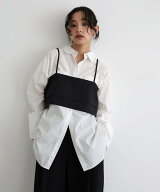 hellam バックボタンビスチェ へラム トップス ベスト・ジレ グレー ブラック
