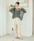 メッシュ ヘンリー サマーニット