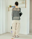 メッシュ ヘンリー サマーニット