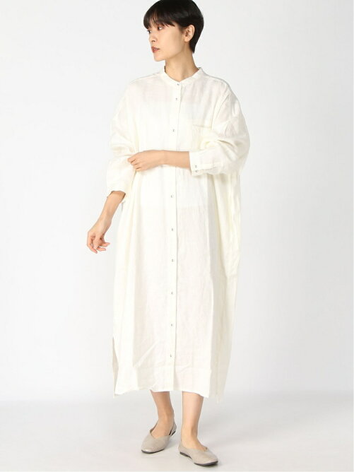 Samansa Mos2 リネンバンドカラー前開きワンピース Rakuten Fashion 楽天ファッション 旧楽天ブランドアベニュー Cn04