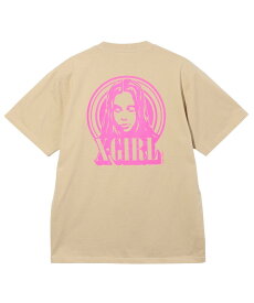 X-girl CIRCLE BACKGROUND FACE LOGO S/S TEE Tシャツ X-girl エックスガール トップス カットソー・Tシャツ ベージュ ブラック ホワイト【送料無料】