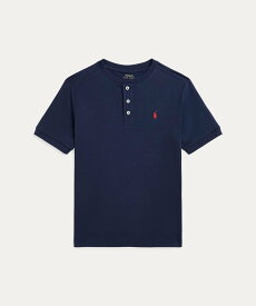 POLO RALPH LAUREN (ボーイズ 8才~20才)コットン ジャージー ショートスリーブ ヘンリー シャツ ラルフローレン トップス ポロシャツ ネイビー【送料無料】