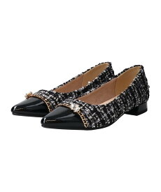 【SALE／50%OFF】Bridget Birkin 【Bridget Birkin】ゴールドチェーンポインテッドフラットパンプス ブリジットバーキン シューズ・靴 パンプス【送料無料】
