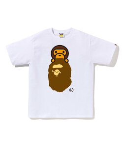 A BATHING APE MILO ON APE HEAD TEE �A �x�C�V���O �G�C�v �g�b�v�X �J�b�g�\�[�ET�V���c �O���[�� �l�C�r�[ �z���C�g �C�G���[ �s���N �u���b�N �O���[�y���������z