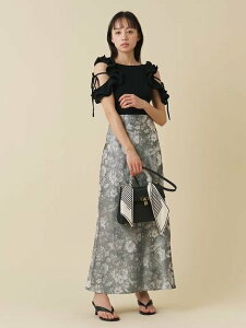 SNIDEL �t���[�����W���K�[�h�}�[���C�h�X�J�[�g �X�i�C�f�� �X�J�[�g �����O�E�}�L�V�X�J�[�g �u���b�N �O���[ �z���C�g�y���������z