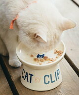 studio CLIP 猫に優しいお皿[CAT BY CLIP] スタディオクリップ ペット用品 その他のペット用品 ブルー