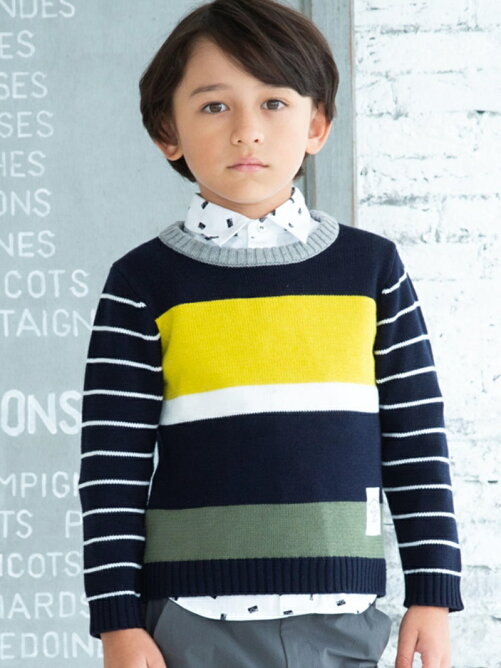 Bebe Online Store パネル ボーダー ニット セーター 90cm 140cm Rakuten Fashion 楽天ファッション 旧楽天ブランドアベニュー Ad8421 Bebe Online Store パネル ボーダー ニット セーター 90cm 140cm Rakuten Fashion 楽天ファッション 旧楽天ブランドアベニュー Ad8421