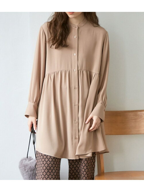 Vis スタンドカラーaラインチュニックブラウス Rakuten Fashion 楽天ファッション 旧楽天ブランドアベニュー Bw0421