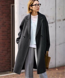 FRAMeWORK ≪追加≫SUPER160'sダブルブレストコート 4 フレームワーク ジャケット・アウター チェスターコート グレー ブラウン【送料無料】