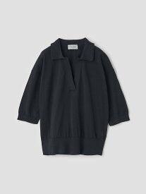 JOHN SMEDLEY コットンスキッパートップス ｜ S4550 ｜ 30G ジョンスメドレー トップス ニット ブラック【送料無料】