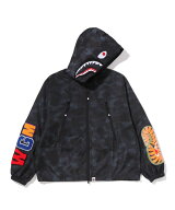 A BATHING APE COLOR CAMO REFLECTIVE RIPSTOP SHARK FULL ZIP JACKET ア ベイシング エイプ ジャケット…