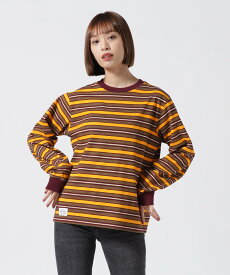 【SALE／50%OFF】Schott BORDER L/S T-SHIRT/ボーダーロングスリーブ Tシャツ ショット トップス カットソー・Tシャツ ブルー オレンジ