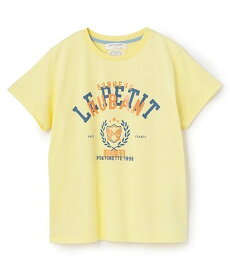 pom ponette junior 【WEB限定】【接触冷感】グラフィックレギュラーTシャツ ナルミヤオンライン トップス カットソー・Tシャツ イエロー ホワイト【送料無料】