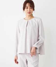 【SALE／30%OFF】A/C DESIGN BY ALPHA CUBIC 【セットアップ対応】クルーネックブラウス エーシーデザインバイアルファキュービック トップス シャツ・ブラウス グレー ピンク ネイビー【送料無料】