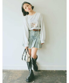【SALE／30%OFF】Lovetoxic グラフィックアソート長袖Tシャツ ナルミヤオンライン トップス カットソー・Tシャツ ピンク ホワイト グレー