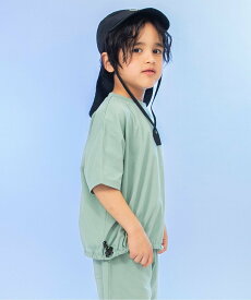 BREEZE 【涼しい/サマーエール】WEB限定メッシュ半袖Tシャツ セットアップ可 通気性抜群 26SS エフオーオンラインストア トップス カットソー・Tシャツ グリーン ブラック ブラウン