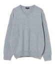 アルパカ混 Vネック ニット