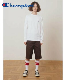 Champion Champion/(U)C3-P401 ロングスリーブTシャツ ハンドサイン トップス カットソー・Tシャツ グレー ホワイト ブラック ネイビー