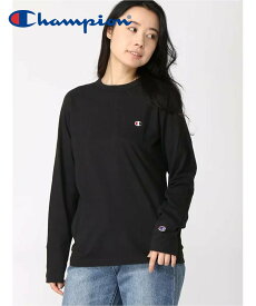 Champion Champion/(U)C3-P401 ロングスリーブTシャツ ハンドサイン トップス カットソー・Tシャツ ブラック ホワイト グレー ネイビー