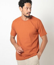 【SALE／10%OFF】MEN'S BIGI リンクスジャカード半袖カットソー メンズ ビギ トップス カットソー・Tシャツ ホワイト ベージュ ネイビー オレンジ グリーン【送料無料】