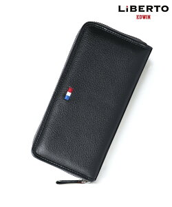 【SALE/2%OFF】LiBERTO EDWIN 財布 メンズ 本革 長財布 レザー ラウンドファスナー さいふ サイフ マルカワ 財布・ポーチ・ケース 財布 ブラック ホワイト ネイビー【送料無料】