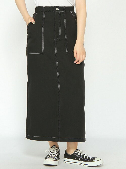 Wego Browny L ステッチロングスカート Rakuten Fashion 楽天