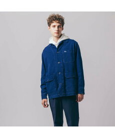 【SALE／40%OFF】LACOSTE インディゴピケカバーオール ラコステ ジャケット・アウター カバーオール・ワークジャケット ブルー【送料無料】