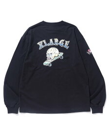 XLARGE GOOD TIME L/S TEE エクストララージ トップス カットソー・Tシャツ ブラック グリーン ホワイト【送料無料】