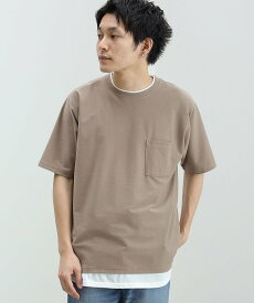 【SALE／40%OFF】BEAMS HEART MEN BEAMS HEART / クールタッチ フェイクレイヤー Tシャツ ビームス アウトレット トップス カットソー・Tシャツ ホワイト ベージュ