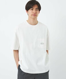 【SALE／30%OFF】UNITED ARROWS green label relaxing 【別注】＜CHUMS＞ ロゴ ポケット Tシャツ カットソー ユナイテッドアローズ アウトレット トップス カットソー・Tシャツ ホワイト ベージュ パープル【送料無料】