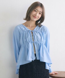 【SALE/34%OFF】RETRO GIRL アソートリボンBL レトロガール トップス シャツ・ブラウス ホワイト ブルー