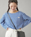 【SALE／73%OFF】CIAOPANIC TYPY 【GEVACO】ボートネックボーダーロンTEE チャオパニックティピー トップス カットソー・Tシャツ ブラウン ブルー ホワイト
