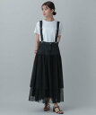 【SALE／30%OFF】GLOBAL WORK MATINEE LINE/ドッキングデニムジャンパースカート/498306 グローバルワーク ワンピース・ドレス ジャンパースカート グレー ブラック【送料無料】