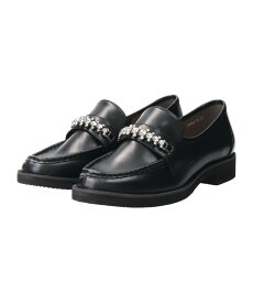 【SALE／54%OFF】Bridget Birkin 【Bridget Birkin】ラインストーンローファー ブリジットバーキン シューズ・靴 ローファー ブルー【送料無料】