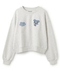 pom ponette junior ミントくん サガラ刺しゅうトレーナー ナルミヤオンライン トップス スウェット・トレーナー ホワイト【送料無料】