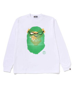 A BATHING APE BAPEMAN-X LS TEE �A �x�C�V���O �G�C�v �g�b�v�X �J�b�g�\�[�ET�V���c �u���b�N �z���C�g�y���������z