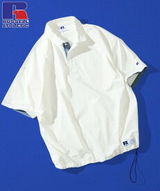 【SALE／20%OFF】Russell Athletic RUSSEL ATHLETIC×FREAK'S STORE 別注 ビッグシルエット ワンポイントロゴ 配色ポロシャツ 【限定展開】 フリークスストア トップス カットソー・Tシャツ ブラック ホワイト ネイビー【送料無料】