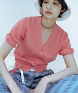 【SALE／40%OFF】ADAM ET ROPE' FEMME ドロストヘムカーディガン アダムエロペ トップス カーディガン ベ…