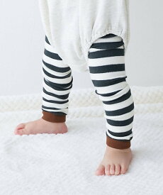 devirock ベビー バイカラー&ボーダーレギンス 子供服 キッズ ベビー服 男の子 女の子 26SS デビロック 靴下・レッグウェア レギンス・スパッツ グレー ホワイト ピンク ブラック ベージュ ブルー ブラウン グリーン