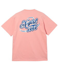 X-girl AIRBRUSH LOGO S/S TEE X-girl Tシャツ X-girl エックスガール トップス カットソー・Tシャツ ブラック ピンク ホワイト【送料無料】