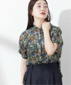 JOURNAL STANDARD L'ESSAGE 《追加5》DEVEAUX/ドットムジタックスリーブシャツ ジャーナルスタンダード レサージュ トップス シャツ・ブラウス ブルー ブラウン グリーン ホワイト ブラック【送料無料】