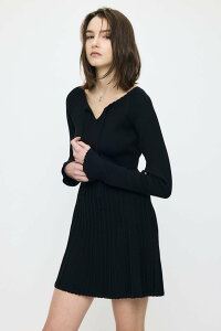 �ySALE�^50%OFF�zMOUSSY PICO RIBBON MINI �h���X �}�E�W�[ �����s�[�X�E�h���X �����s�[�X �u���b�N ���b�h �l�C�r�[�y���������z