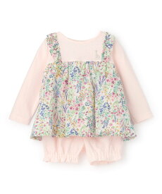 【SALE／30%OFF】Sophie la girafe 花柄ベビースーツ ナルミヤオンライン マタニティウェア・ベビー用品 ロンパース・カバーオール ピンク ホワイト【送料無料】