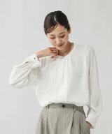 GLOBAL WORK キレイつづく2WAYタック長袖/601017 グローバルワーク トップス シャツ・ブラウス ネイビー …