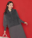 【予約で10%OFF】グレディブリリアン/Gready Brilliant/フェザーベストワンピースセット